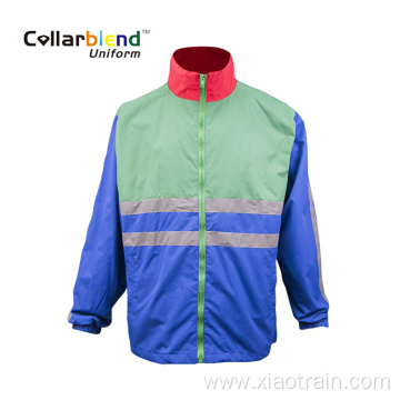 High reflector blue safety reflective jacket